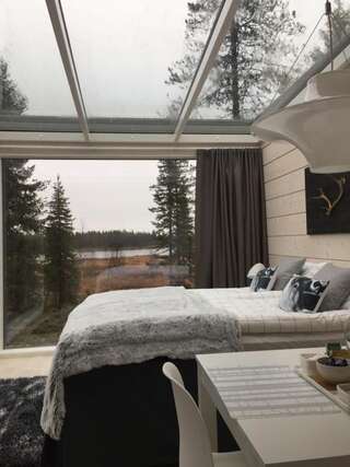Курортные отели Iisakki Glass Village Рука Номер-студио с видом на озеро-15